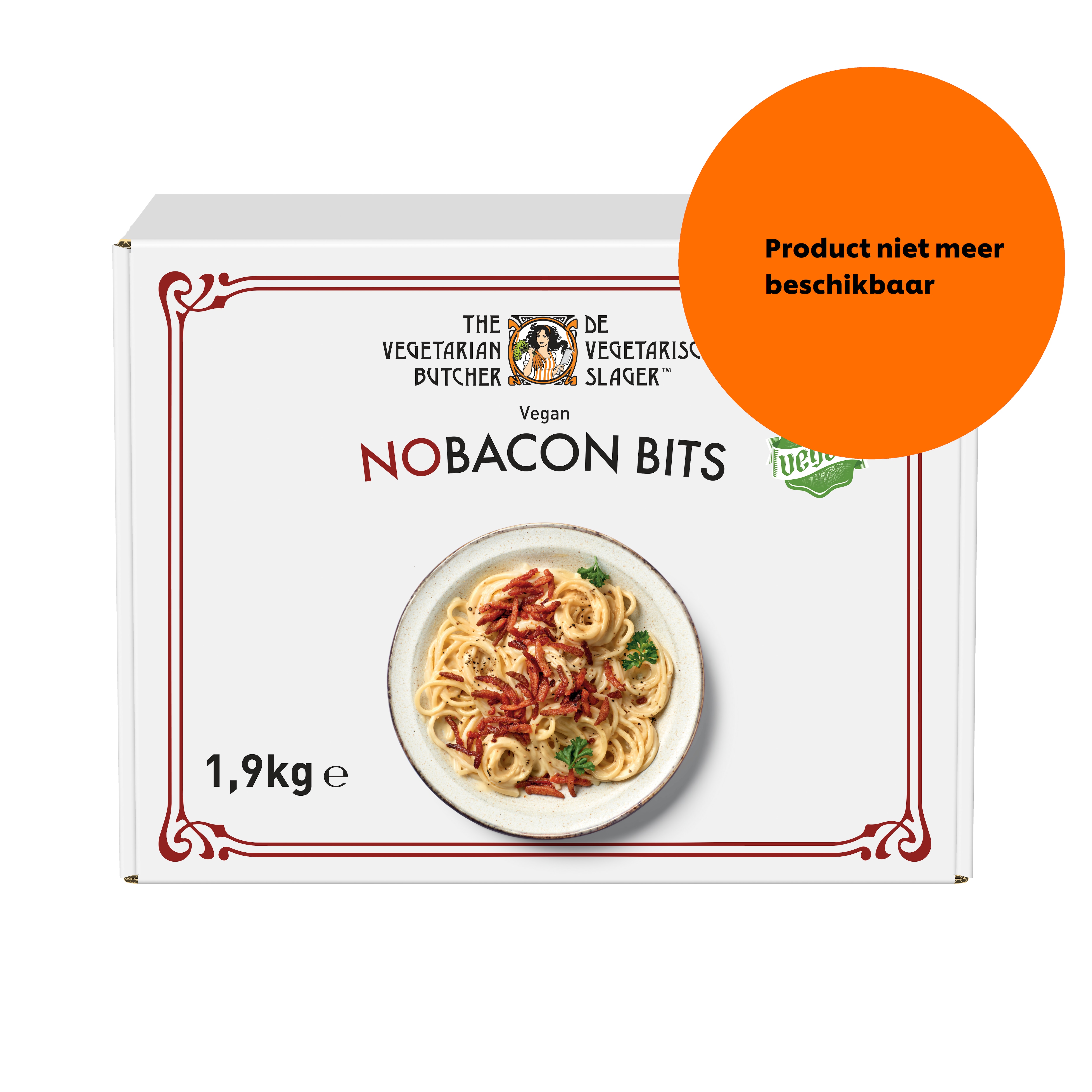 De Vegetarische Slager NoBacon Veganistisch Geroockt Spek 1.9 kg - 